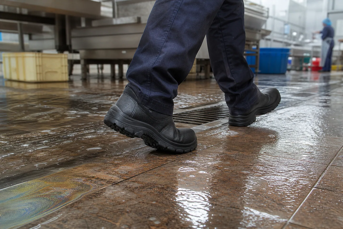 Slip-Resistant Safety Shoes for Wet and Oily Tropical Workplaces cover