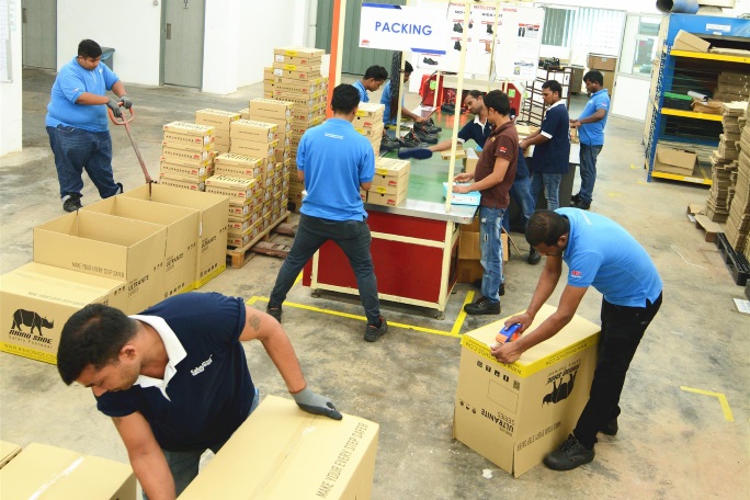 Safety footwear sole manufacturing at Safetyware in Malaysia