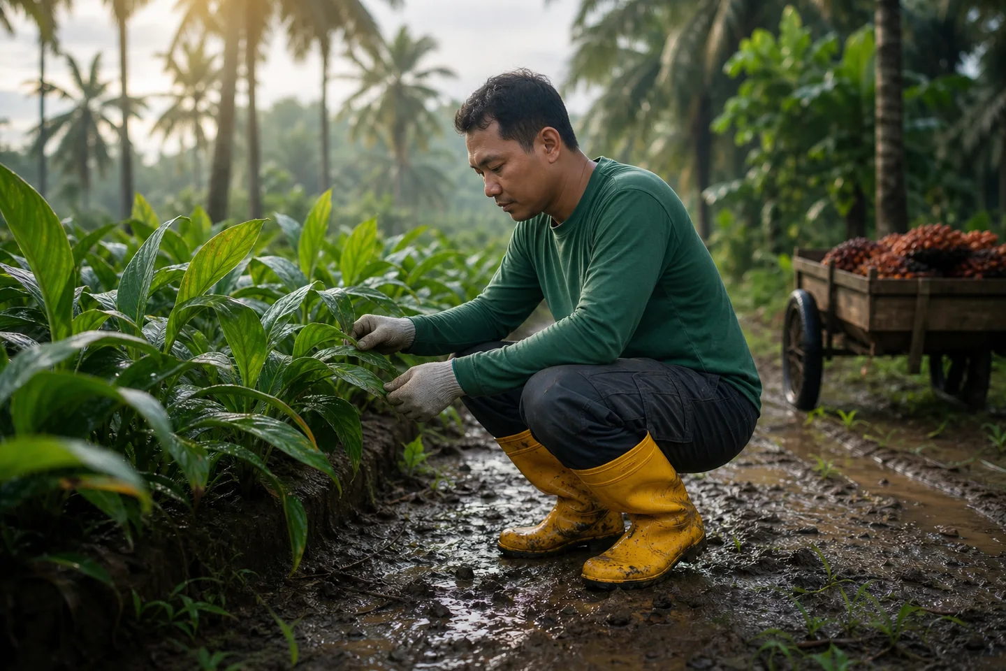 Agriculture workplace where industrial safety footwear is required