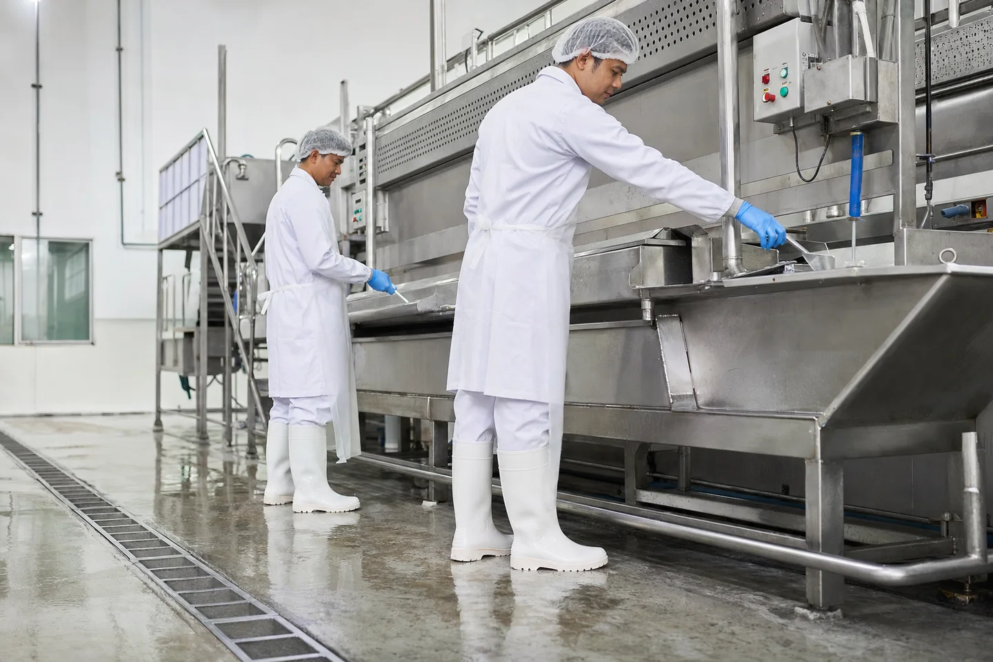 Food Processing workplace where industrial safety footwear is required